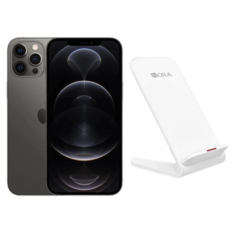 iPhone 12 Pro Max Reacondicionado 128gb Gris + Base Cargador