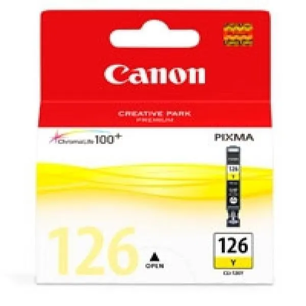 Cartucho De Tinta Canon Cli-126 Amarillo Para Ip4910 4564B001A 15Dgtia