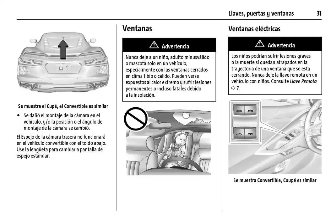 Catálogo de Chevrolet Corvette Stingray Manual del propietario 22 de enero al 31 de diciembre 2025 - Pagina 32