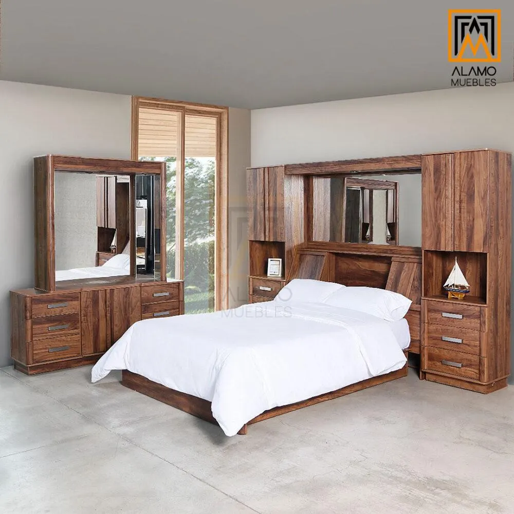 Recámara Forest Mat/Qs Roble Americano 5 Piezas