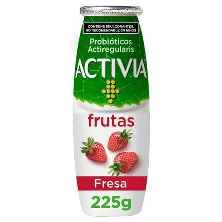 Activia Alimento Lácteo Fermentado Sabor Fresa 225g