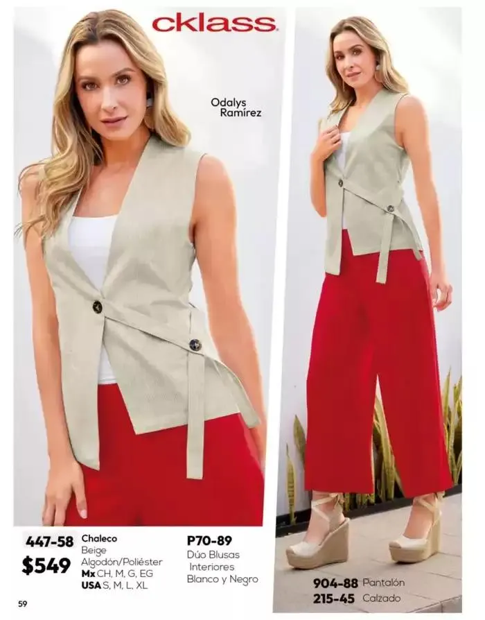 Catálogo de Catálogo Cklass Ropa Complemento de Verano 2025 México 1 de marzo al 30 de septiembre 2025 - Pagina 60