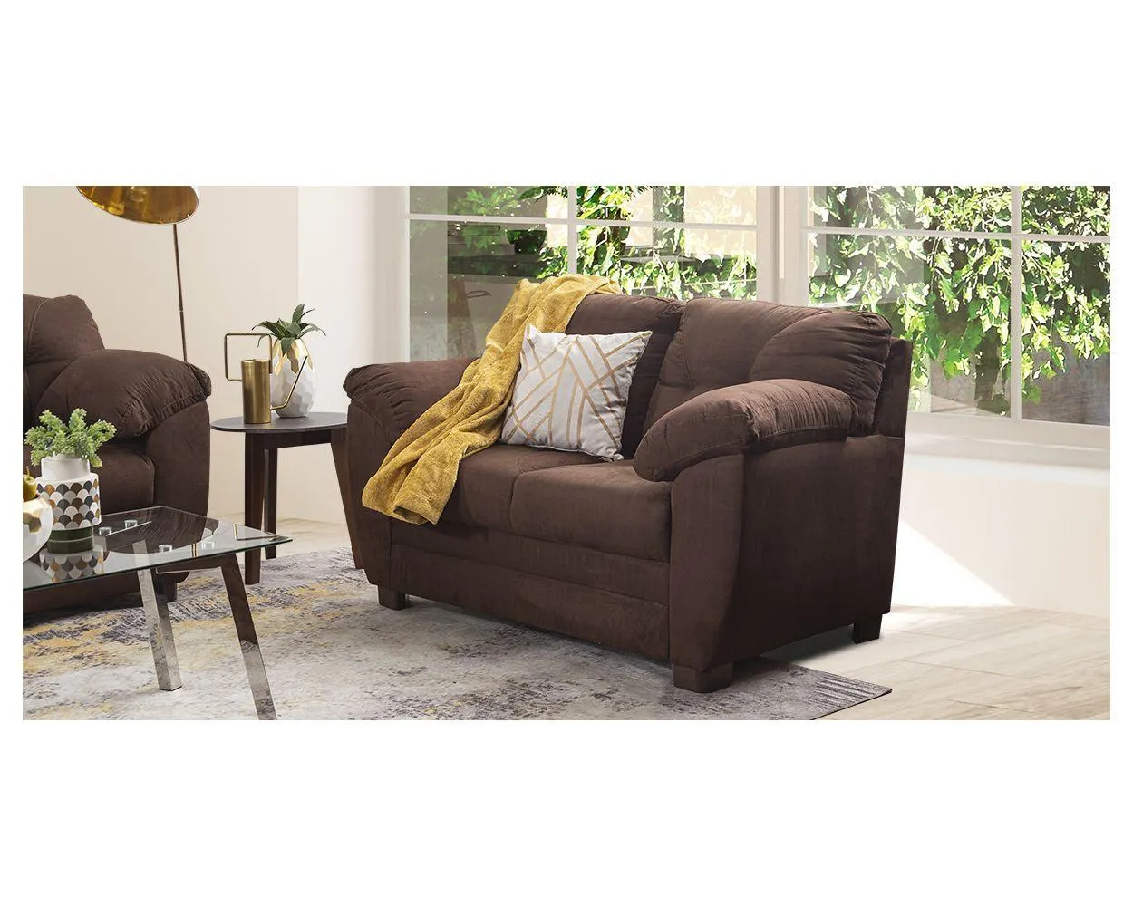 Sofá 2 Plazas Monique New Cocoa