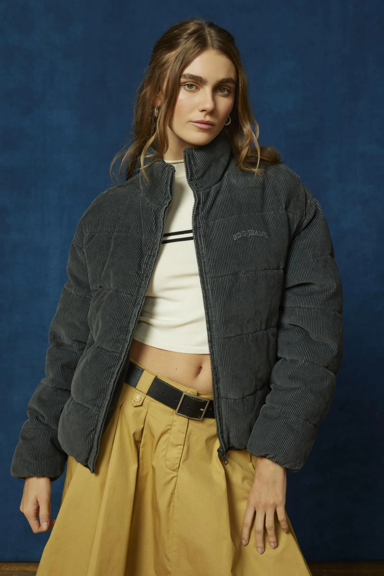 BDG Donna Corduroy Puffer Jacket
