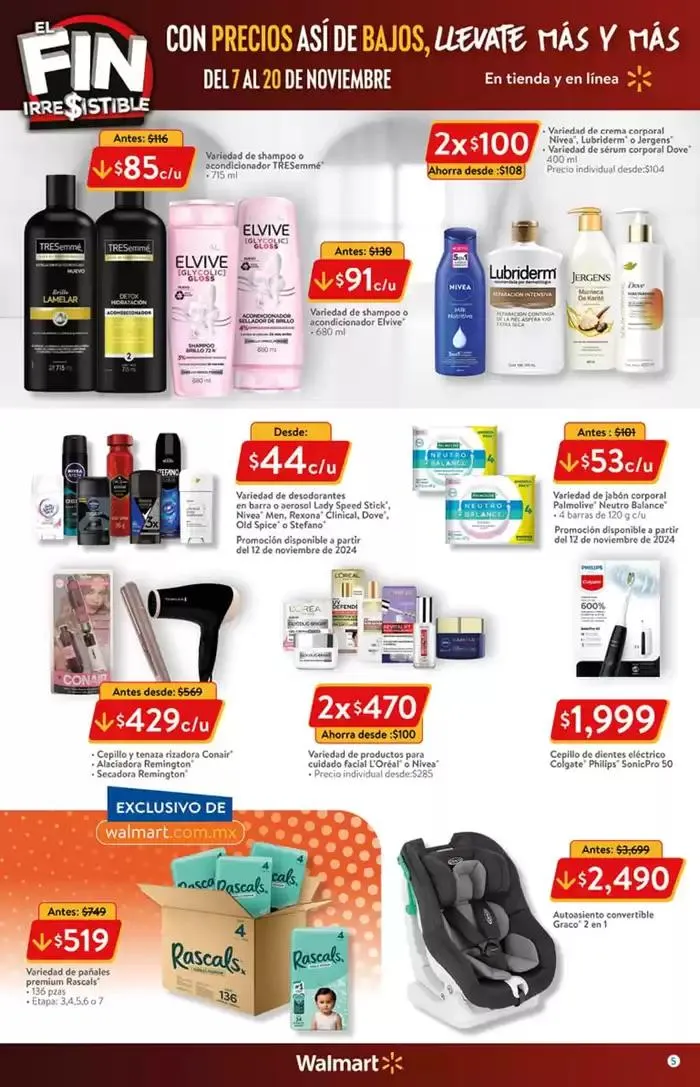 Catálogo de Walmart - Fin Irresistible 8 de noviembre al 20 de noviembre 2024 - Pagina 5