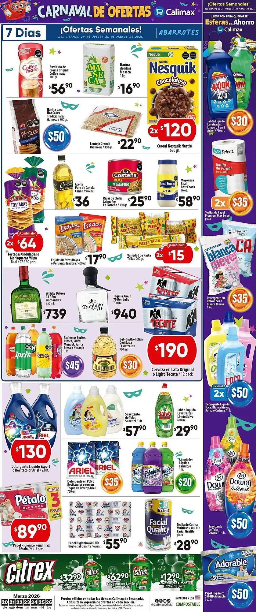 Catálogo de Folleto Calimax 20 de marzo al 24 de marzo 2026 - Pagina 6