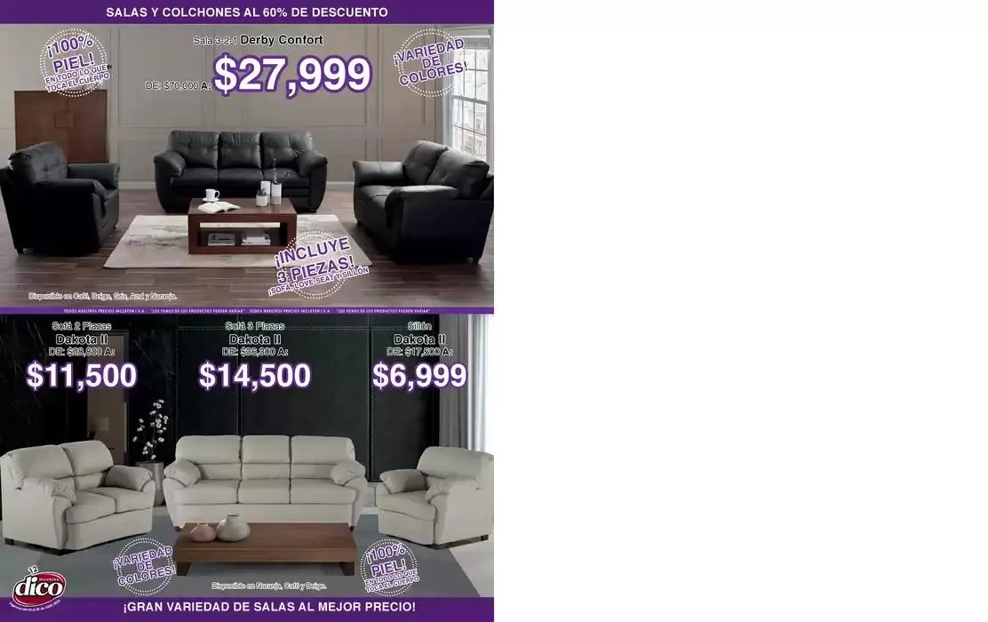 Catálogo de Muebles Dico Salas Y Colchones Al 60 Centro 2025 4 de abril al 30 de abril 2025 - Pagina 12
