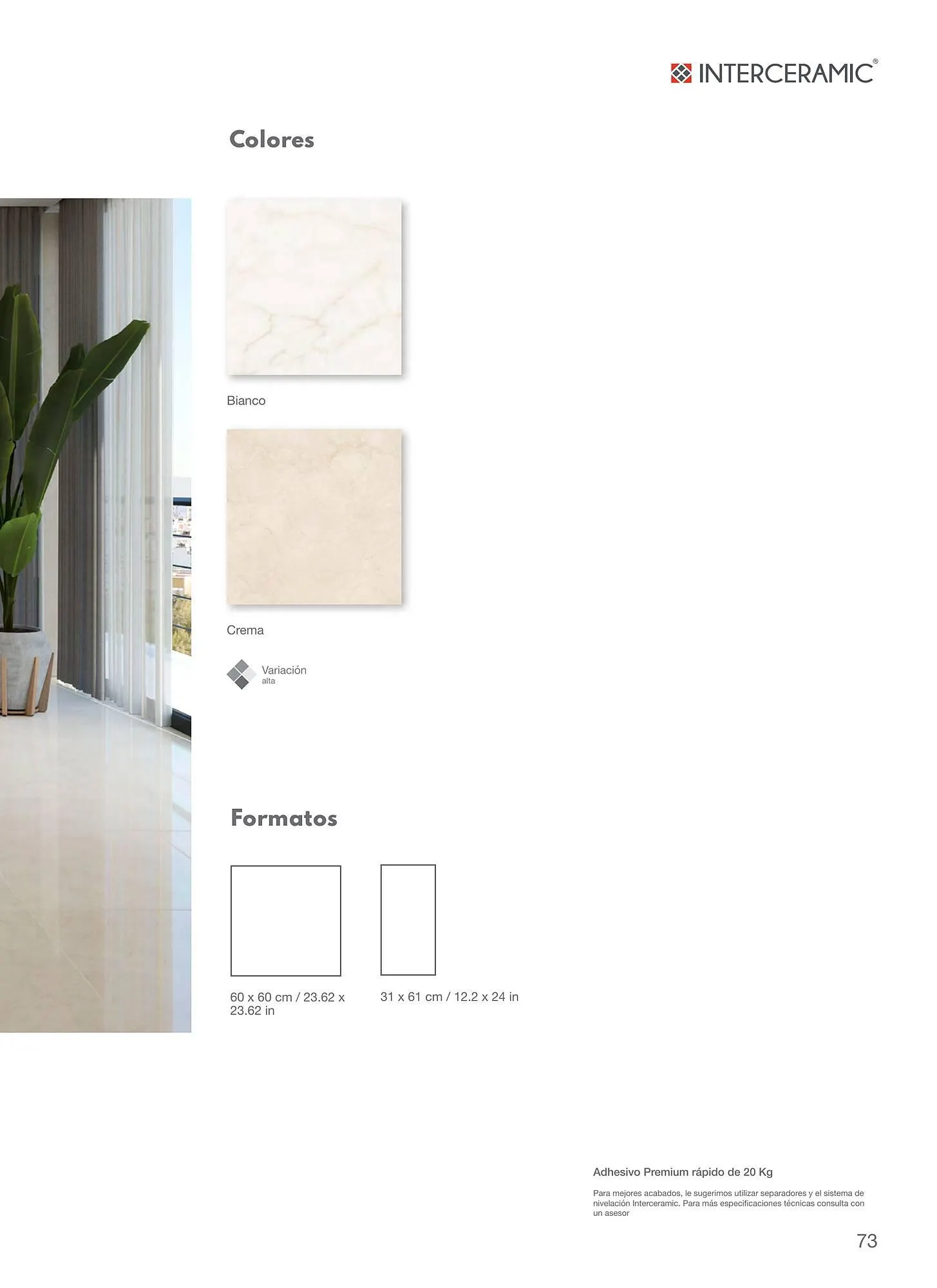 Catálogo de Catálogo Interceramic 12 de marzo al 31 de diciembre 2024 - Pagina 73