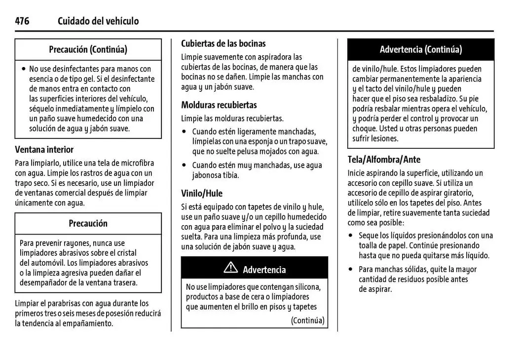 Catálogo de Cheyenne 2025 Manual del propietario 22 de enero al 31 de diciembre 2025 - Pagina 477