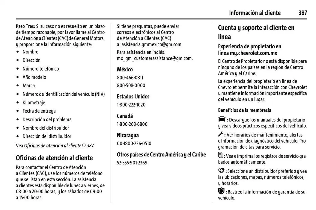 Catálogo de Chevrolet Corvette Stingray Manual del propietario 22 de enero al 31 de diciembre 2025 - Pagina 388
