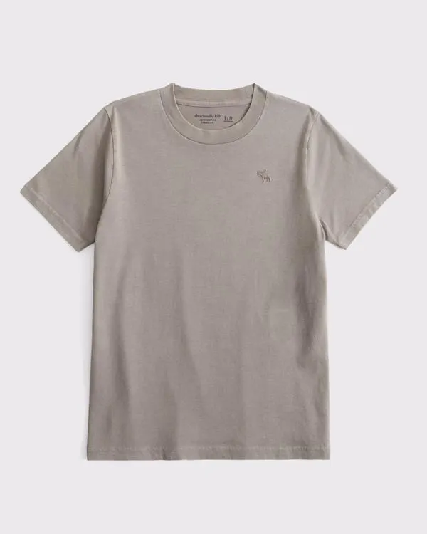 washed essential icon crew tee