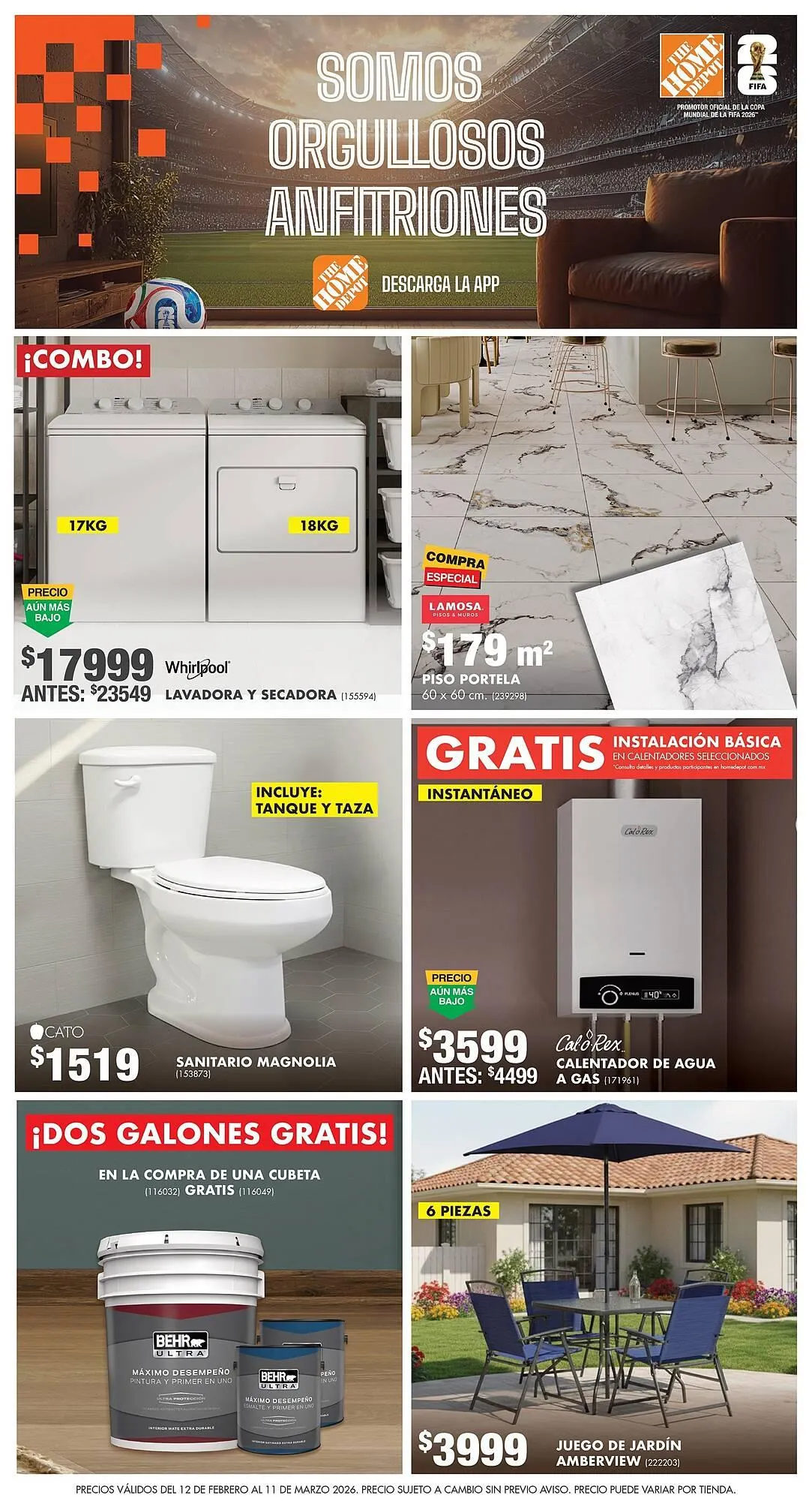 Catálogo de Catálogo The Home Depot 12 de febrero al 11 de marzo 2026 - Pagina 1