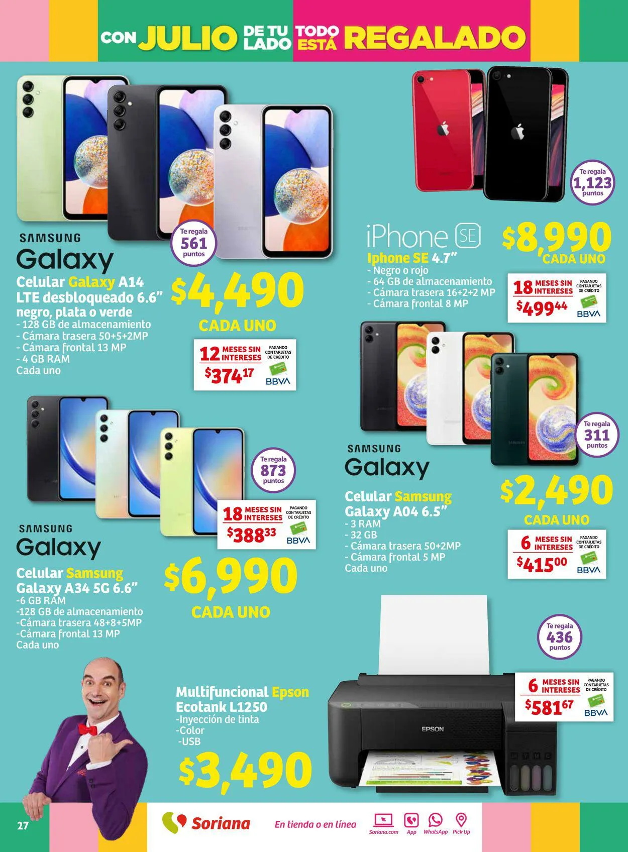 Catálogo de Soriana - Folleto Julio Regalado Mercado Nacional Oferta actual 20 de julio al 27 de julio 2023 - Pagina 27