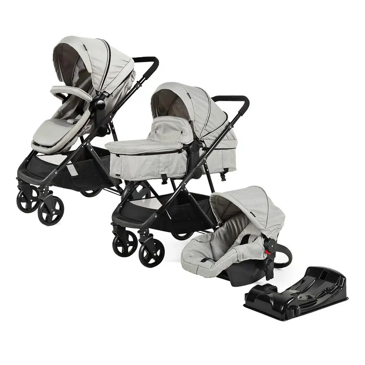 Carriola D´bebé Travel System Prince Gris