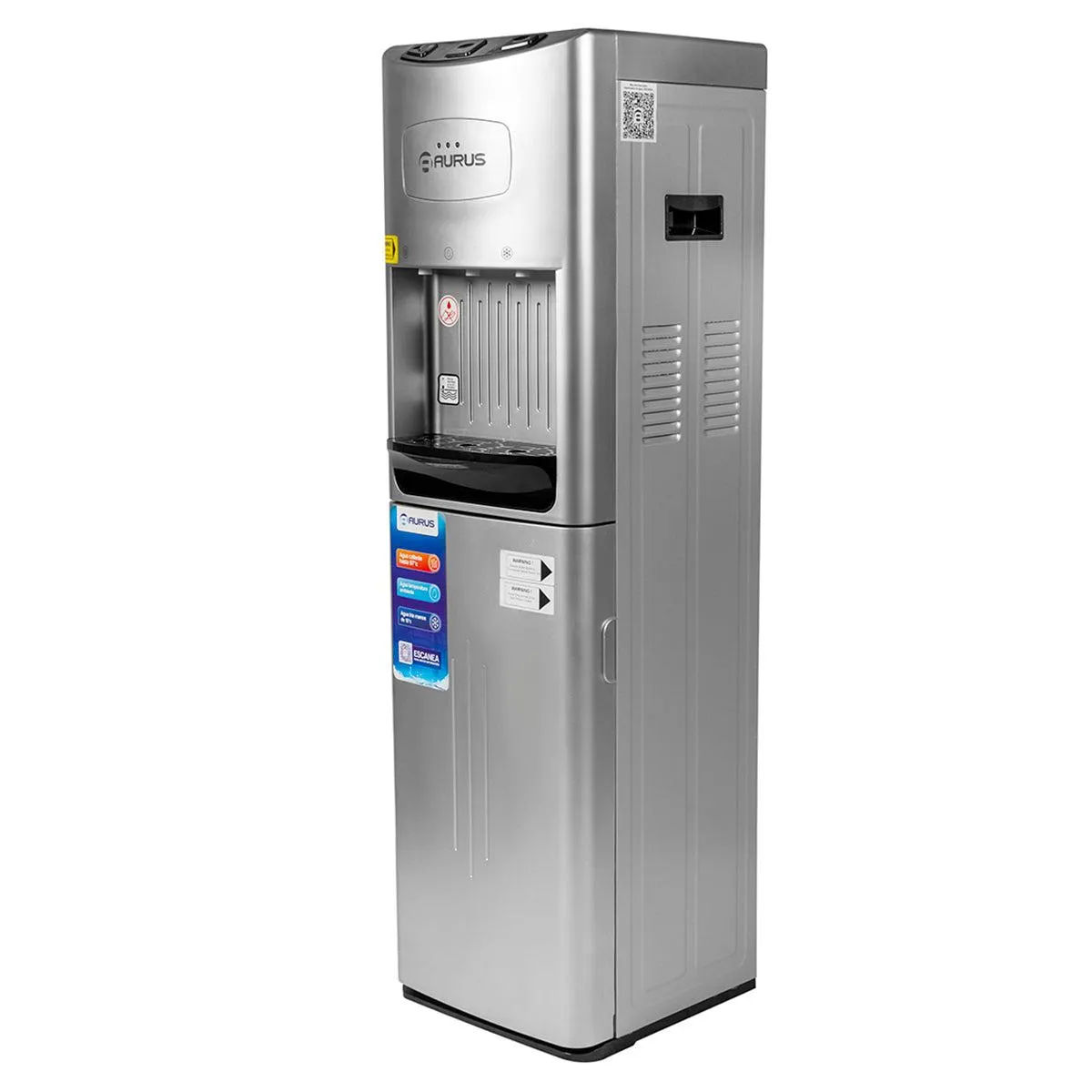 DISPENSADOR DE AGUA AURUS MOD. AWD21BLG SILVER **