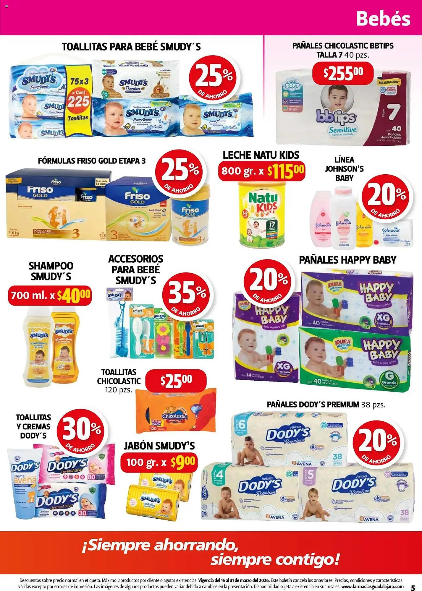 Catálogo de Folleto Farmacias Guadalajara 15 de marzo al 31 de marzo 2026 - Pagina 5