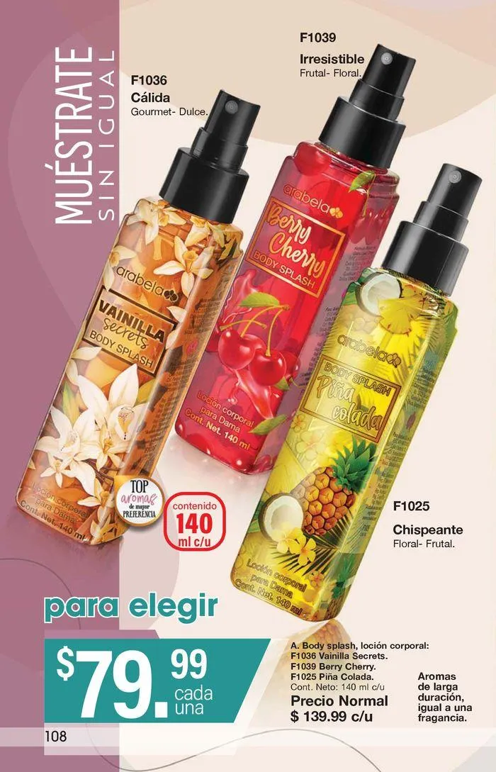 Catálogo de Arabela Campaña 16 4 de julio al 25 de julio 2024 - Pagina 108