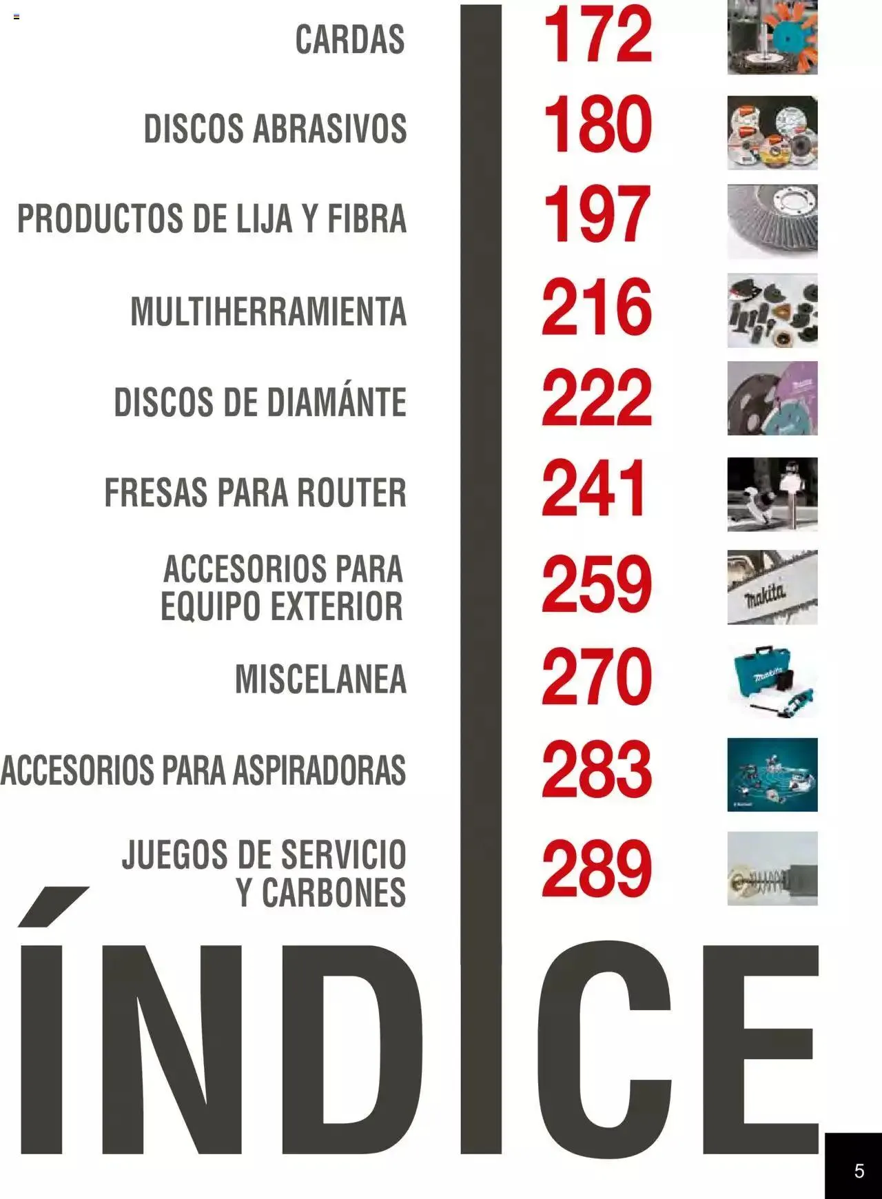 Catálogo de Makita Ofertas Accesorios 5 de septiembre al 31 de diciembre 2023 - Pagina 5