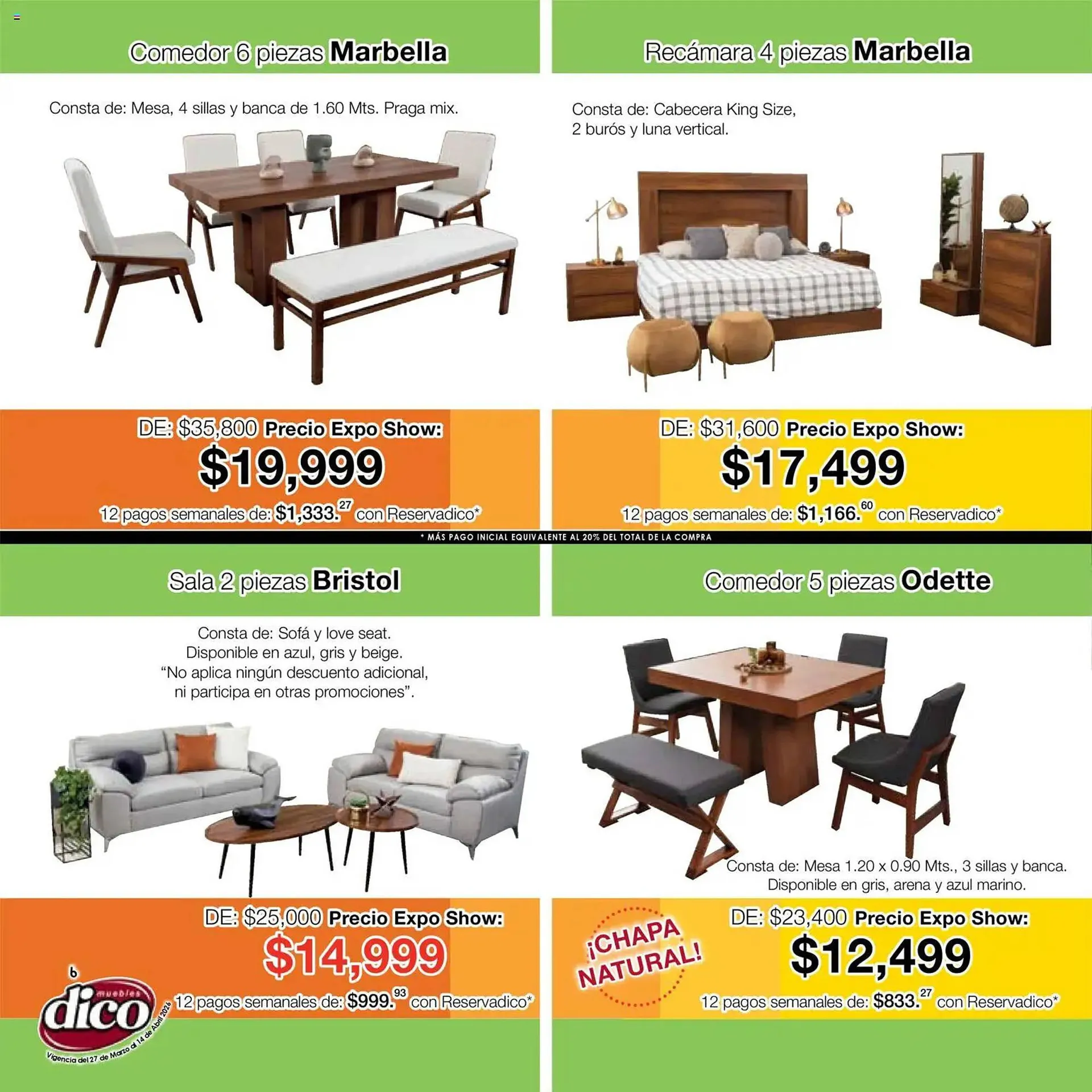 Catálogo de Catálogo Muebles Dico 27 de marzo al 14 de abril 2026 - Pagina 6
