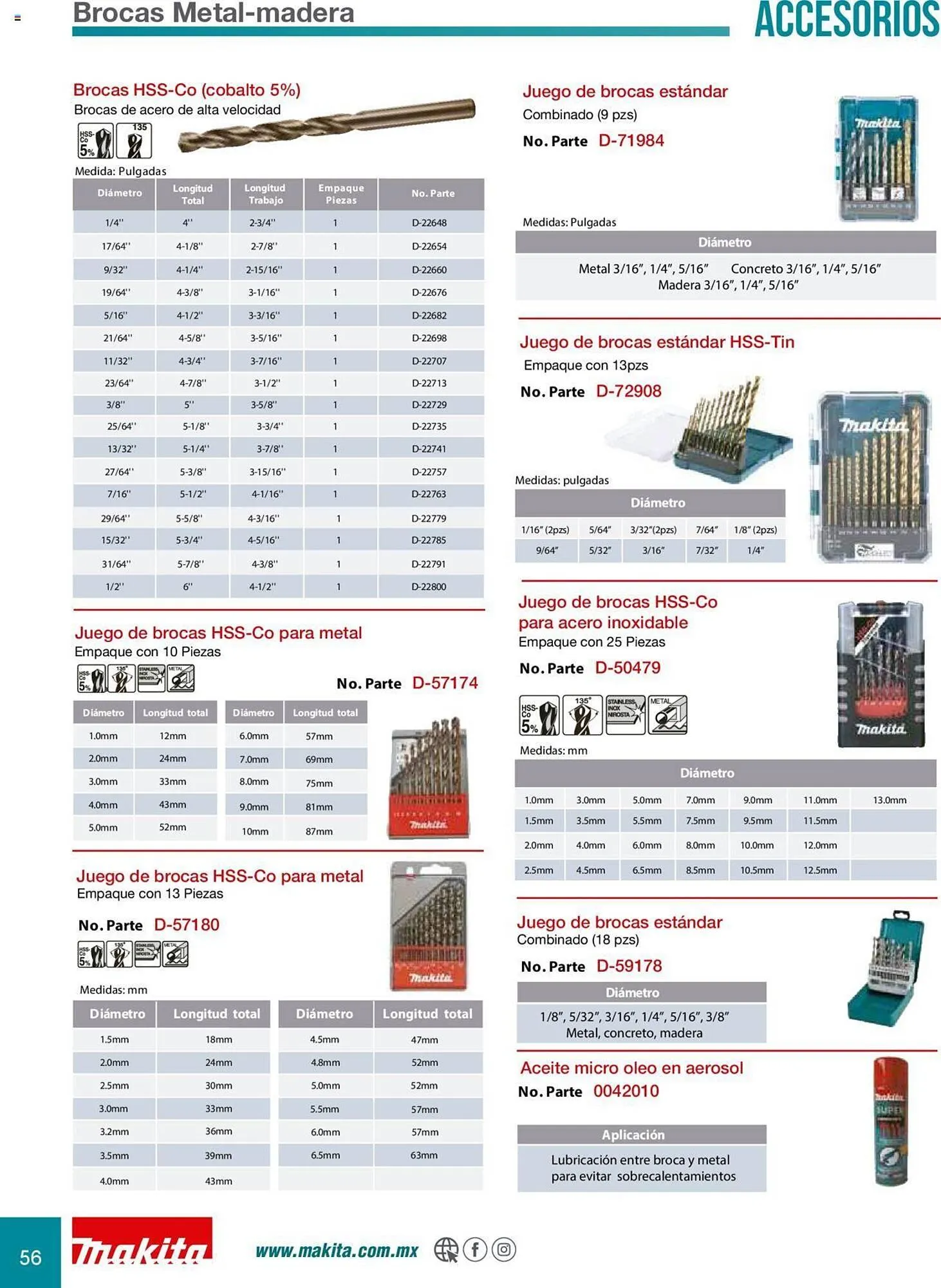 Catálogo de Catálogo Makita 8 de julio al 31 de diciembre 2025 - Pagina 56