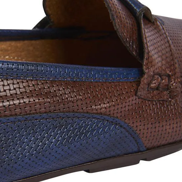 022536 Mocasǟ¶ðn De Piel Con Textura De Puntos