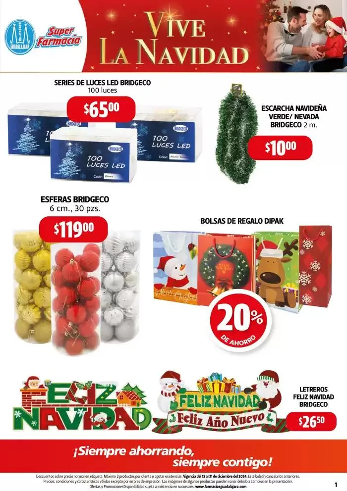 Catálogo de Vive la Navidad 16 de diciembre al 31 de diciembre 2024 - Pagina 1
