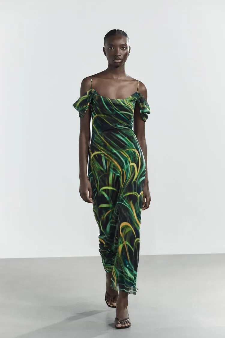 VESTIDO TUL ESTAMPADO