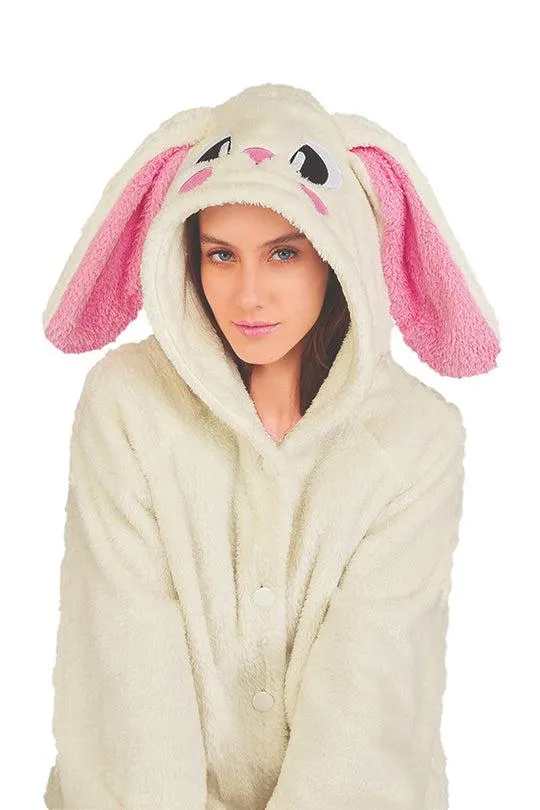 CHAMARRA DE PELUCHE Y GORRO DE CONEJO 99280