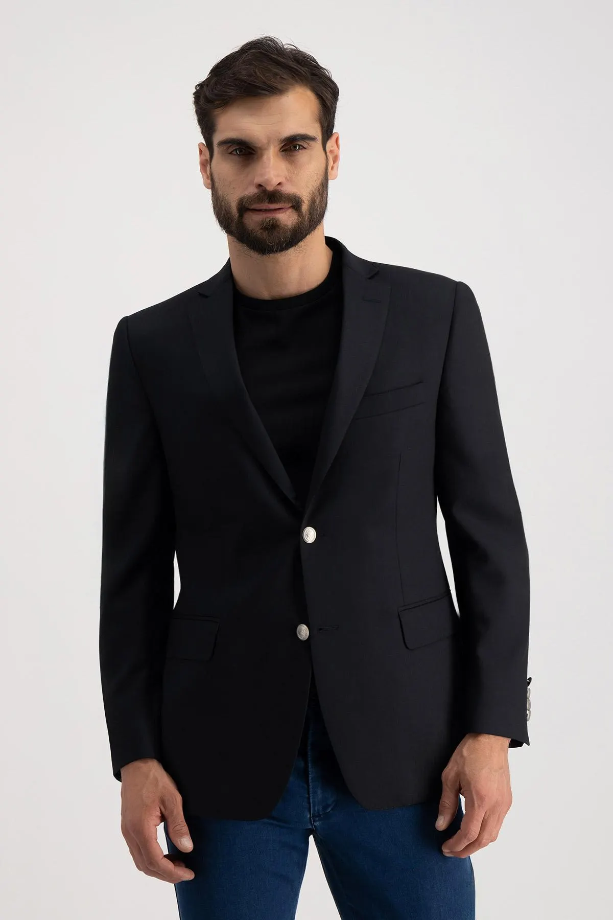 Blazer Roberts Negro Slim Fit