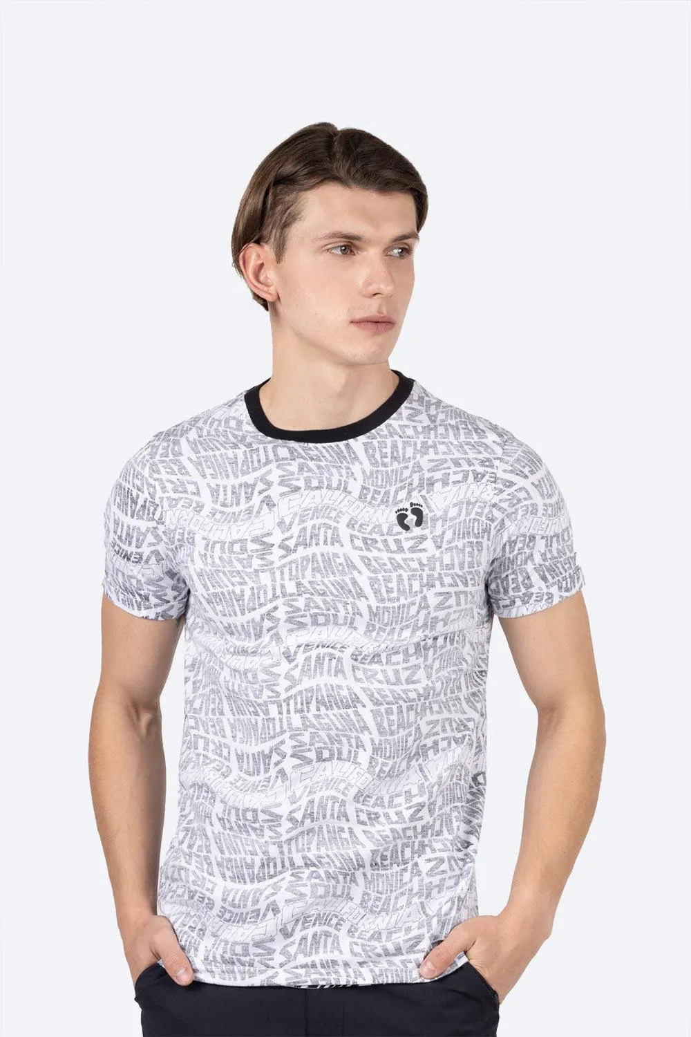 Playera estampada santa cruz