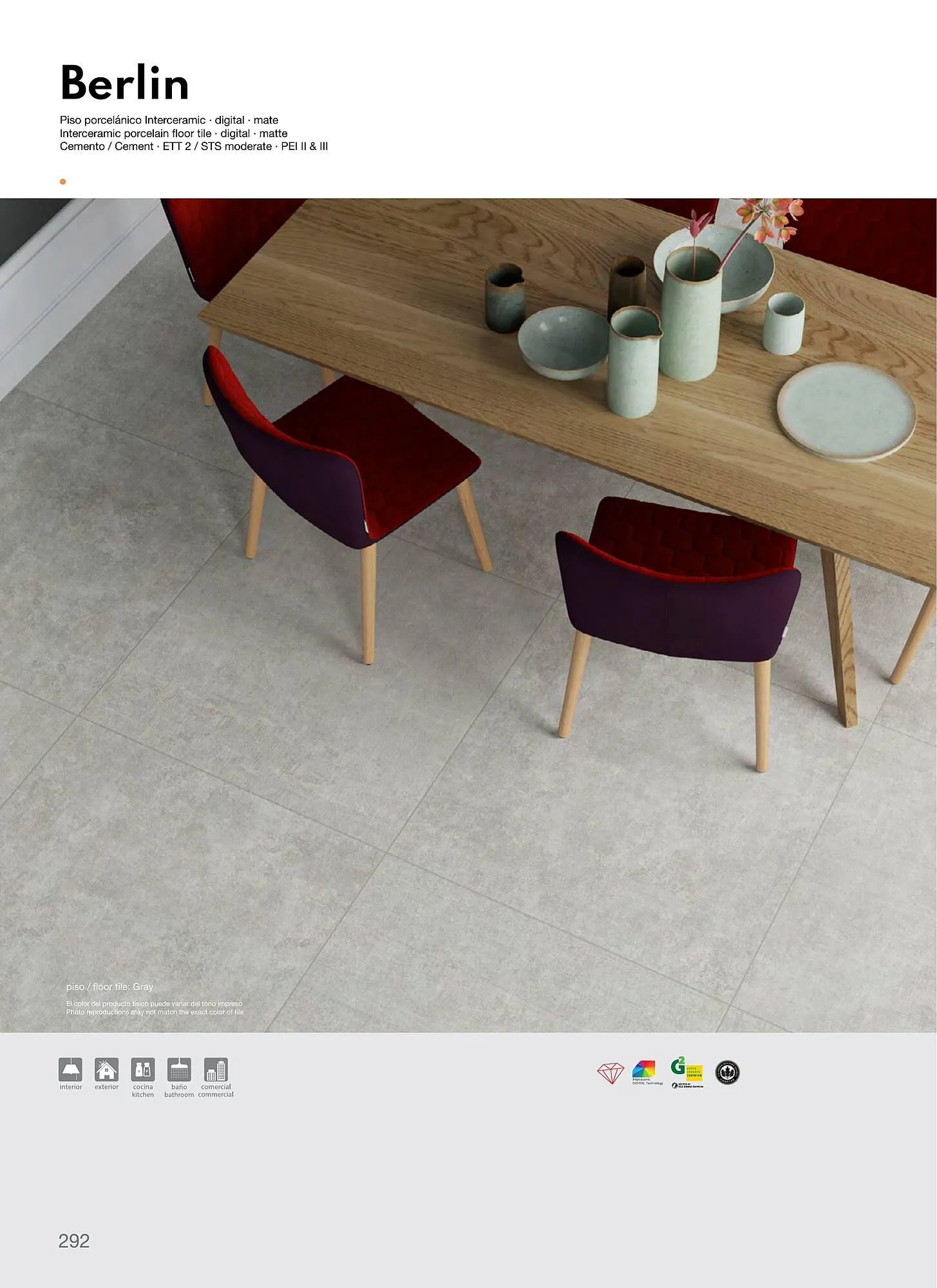 Catálogo de Catálogo Interceramic 12 de marzo al 31 de diciembre 2024 - Pagina 292