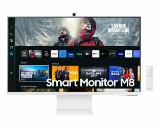 Monitor Samsung M8 M80C LED 27", 3840x2160 4K Ultra HD, 60Hz, HDMI, Bocinas Integradas, Blanco