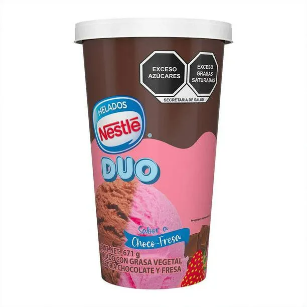 Helado Nestlé dúo choco fresa 671 g
