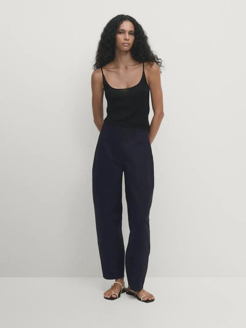 Pantalón barrel carpintero