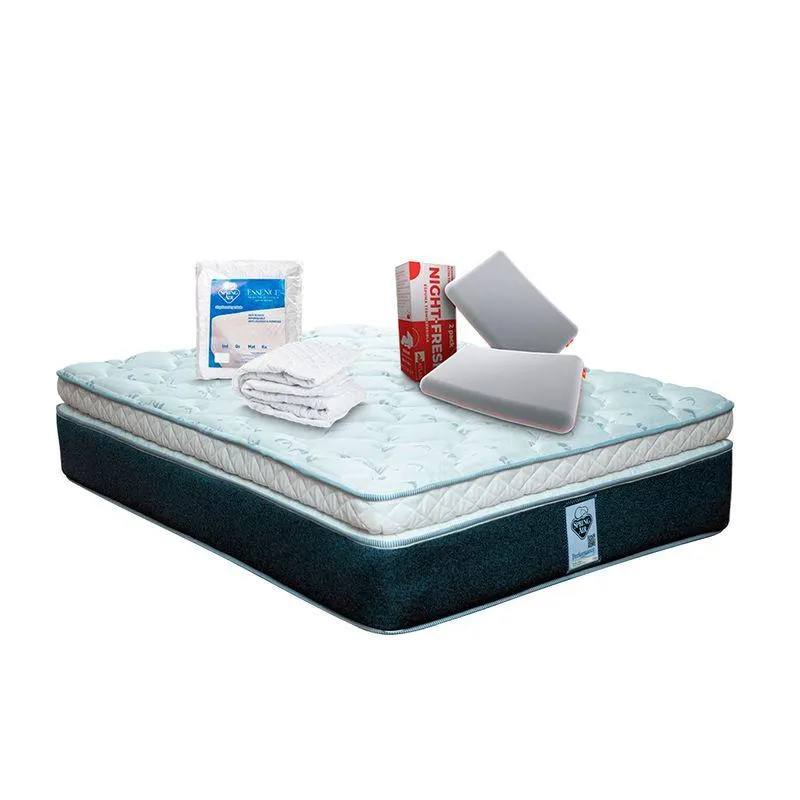 Colchón Spring Air Gibson Ks+Protector+2Pack Night Fresh