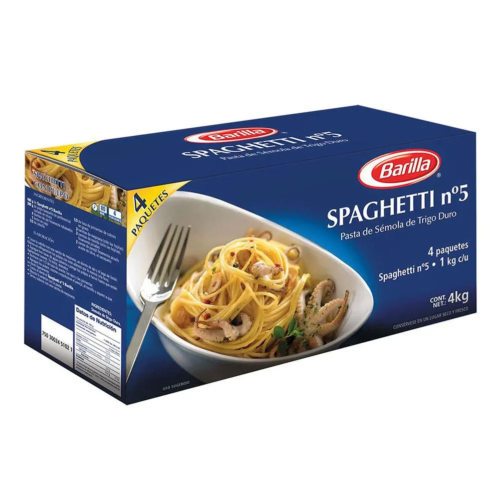 Pasta Spaghetti No. 5 Barilla 4 / 1 Kg