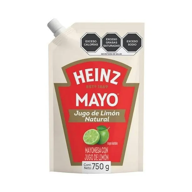 Mayonesa Heinz con jugo de limón natural 750 g