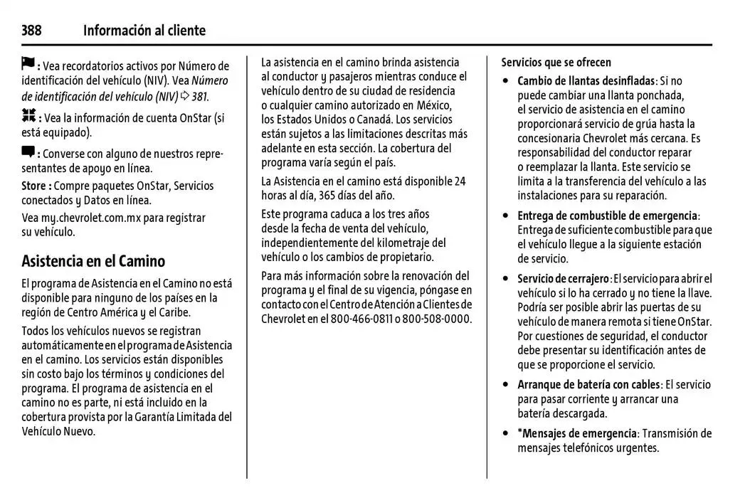 Catálogo de Chevrolet Corvette Stingray Manual del propietario 22 de enero al 31 de diciembre 2025 - Pagina 389