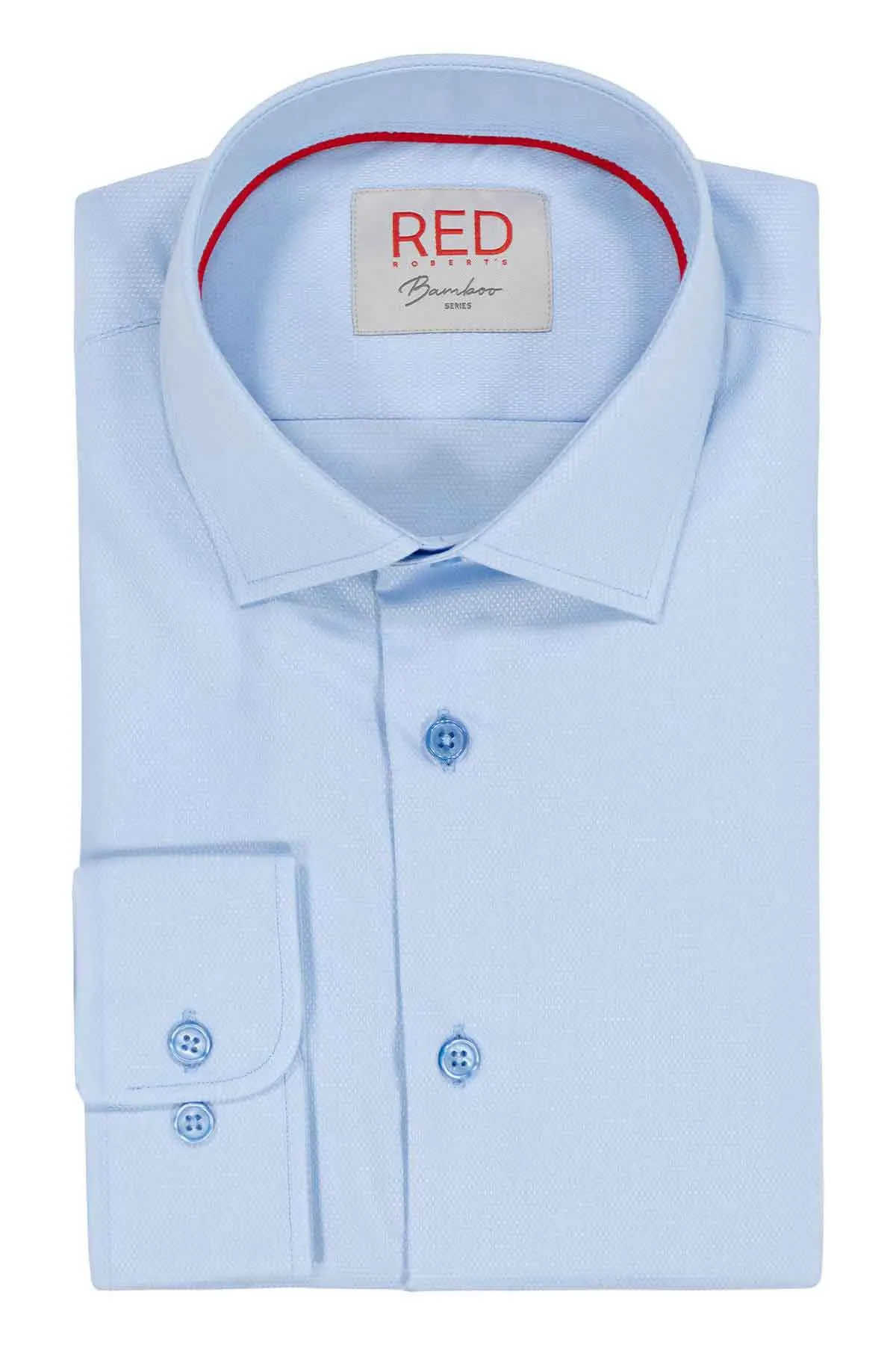 Camisa Vestir BAMBOO Roberts Red Azul Claro Slim Fit