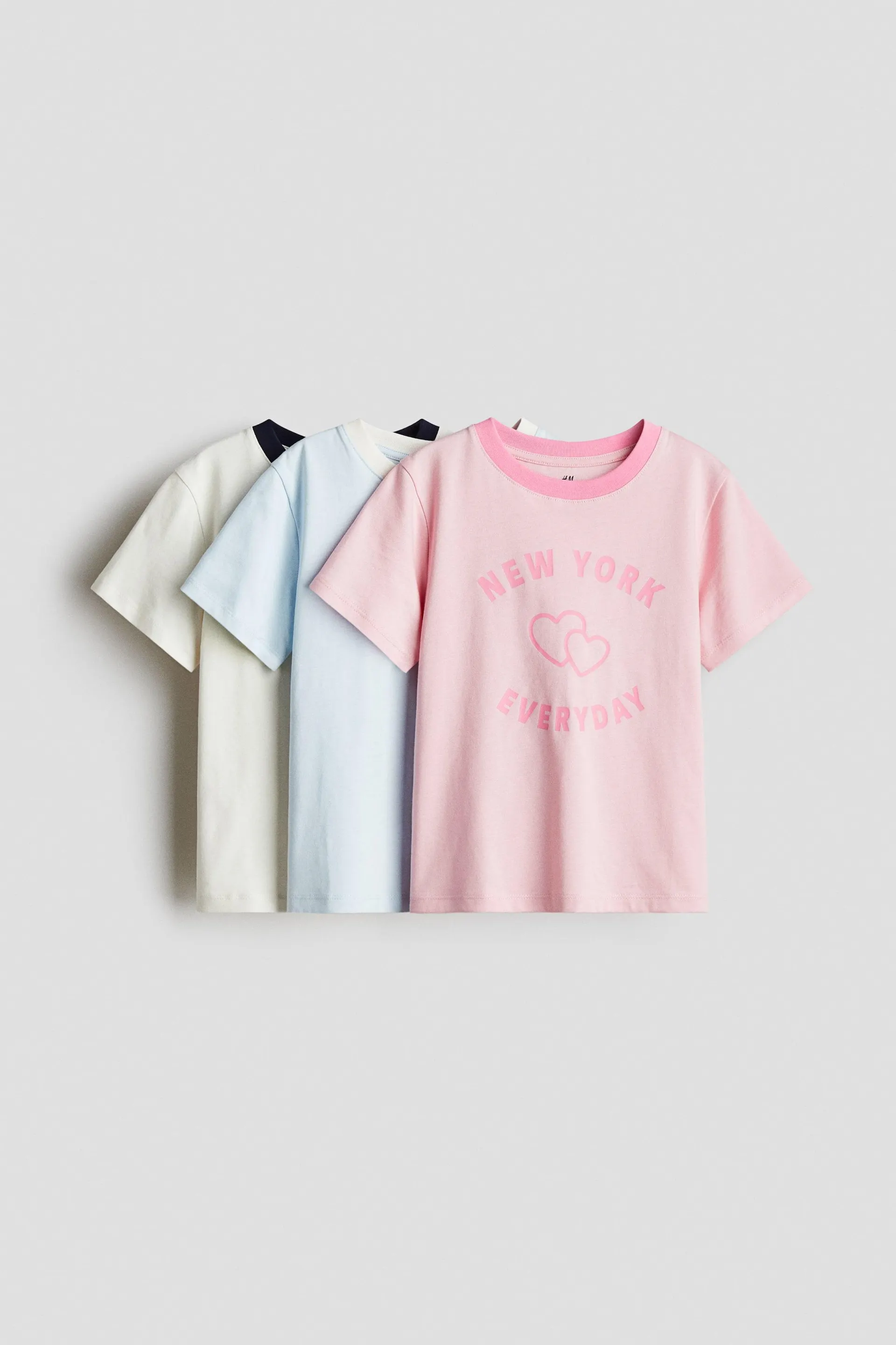 3-pack de playeras en punto con diseño