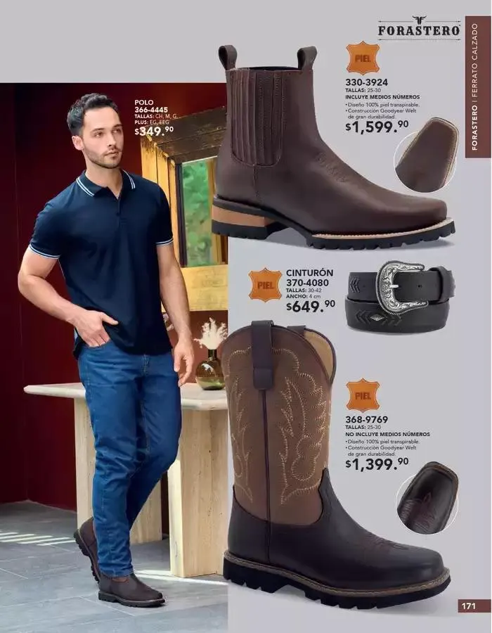 Catálogo de ANDREA | CALZADO CABALLERO 26 de enero al 24 de mayo 2025 - Pagina 171