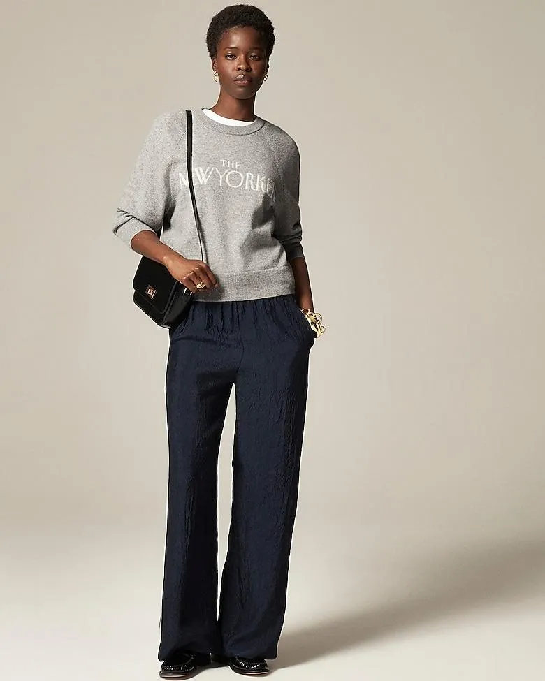 Limited-edition The New Yorker X J.Crew cashmere crewneck sweater