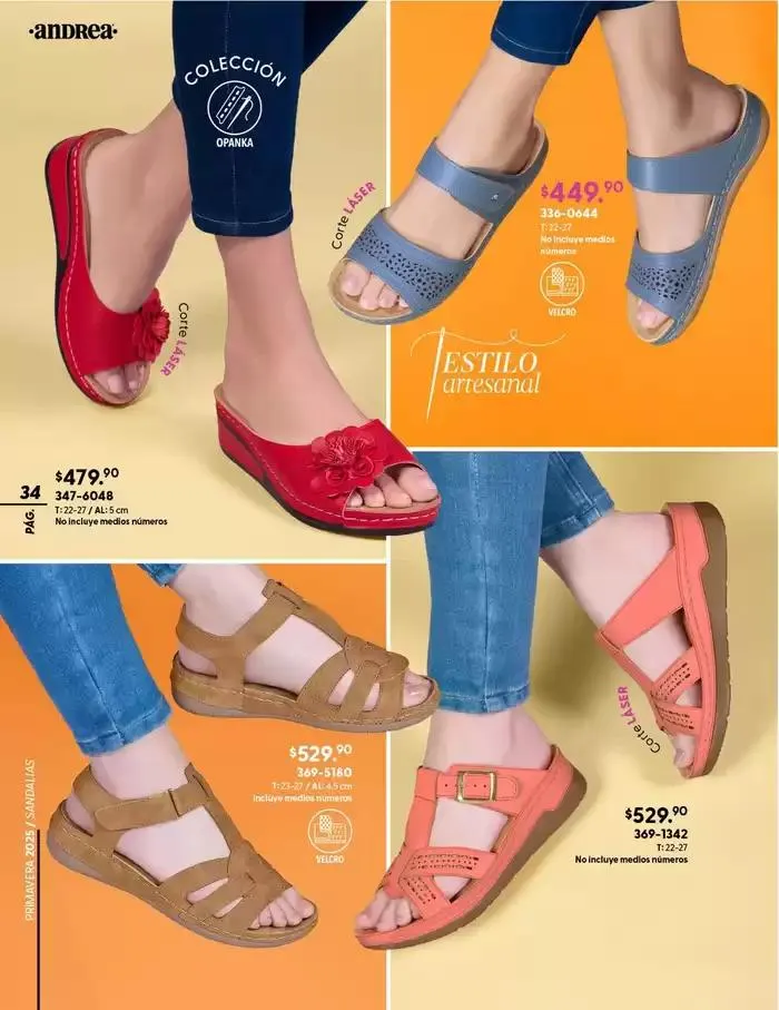 Catálogo de ANDREA | CALZADO CONFORT 26 de enero al 24 de mayo 2025 - Pagina 34