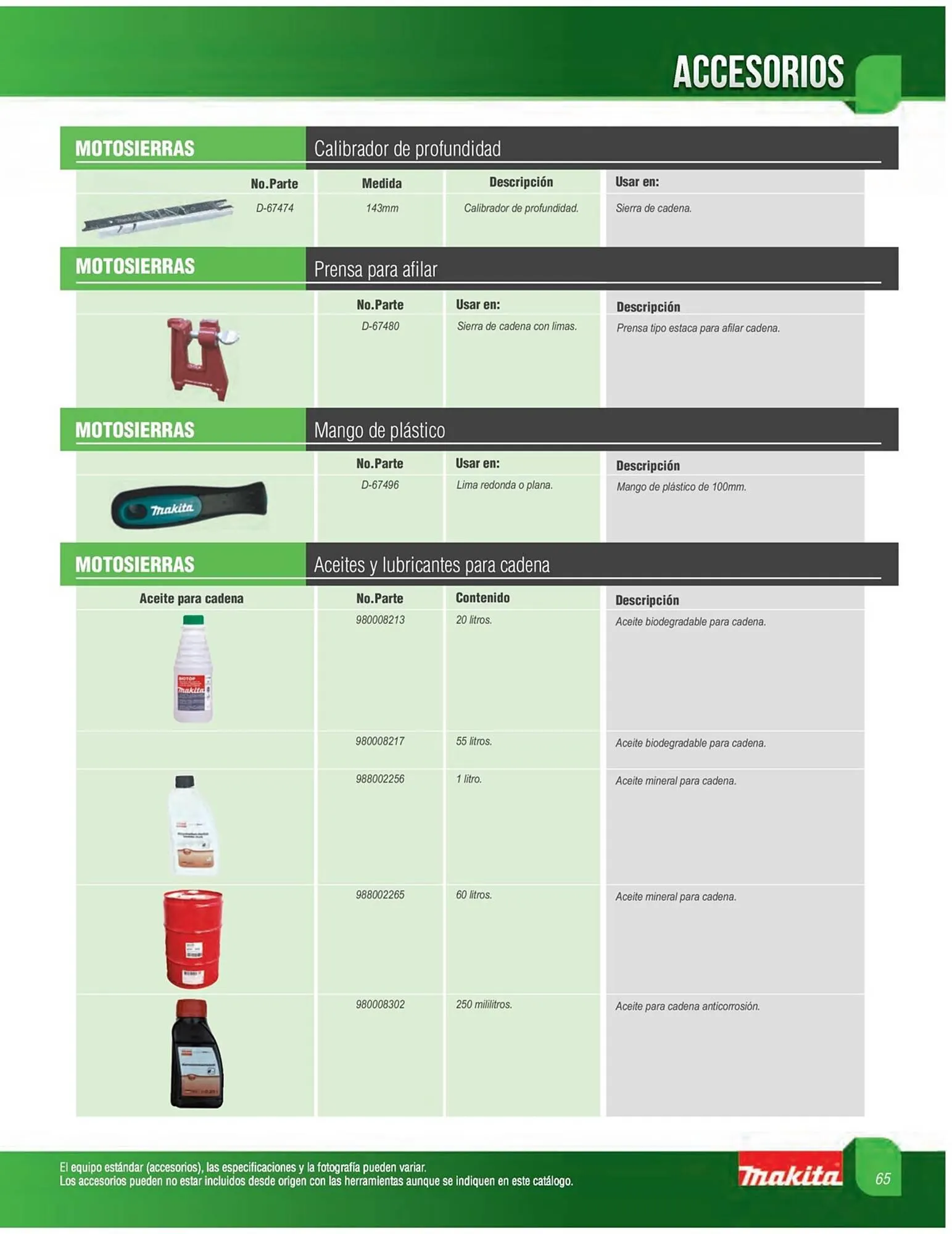 Catálogo de Catálogo Makita 5 de junio al 31 de diciembre 2023 - Pagina 65