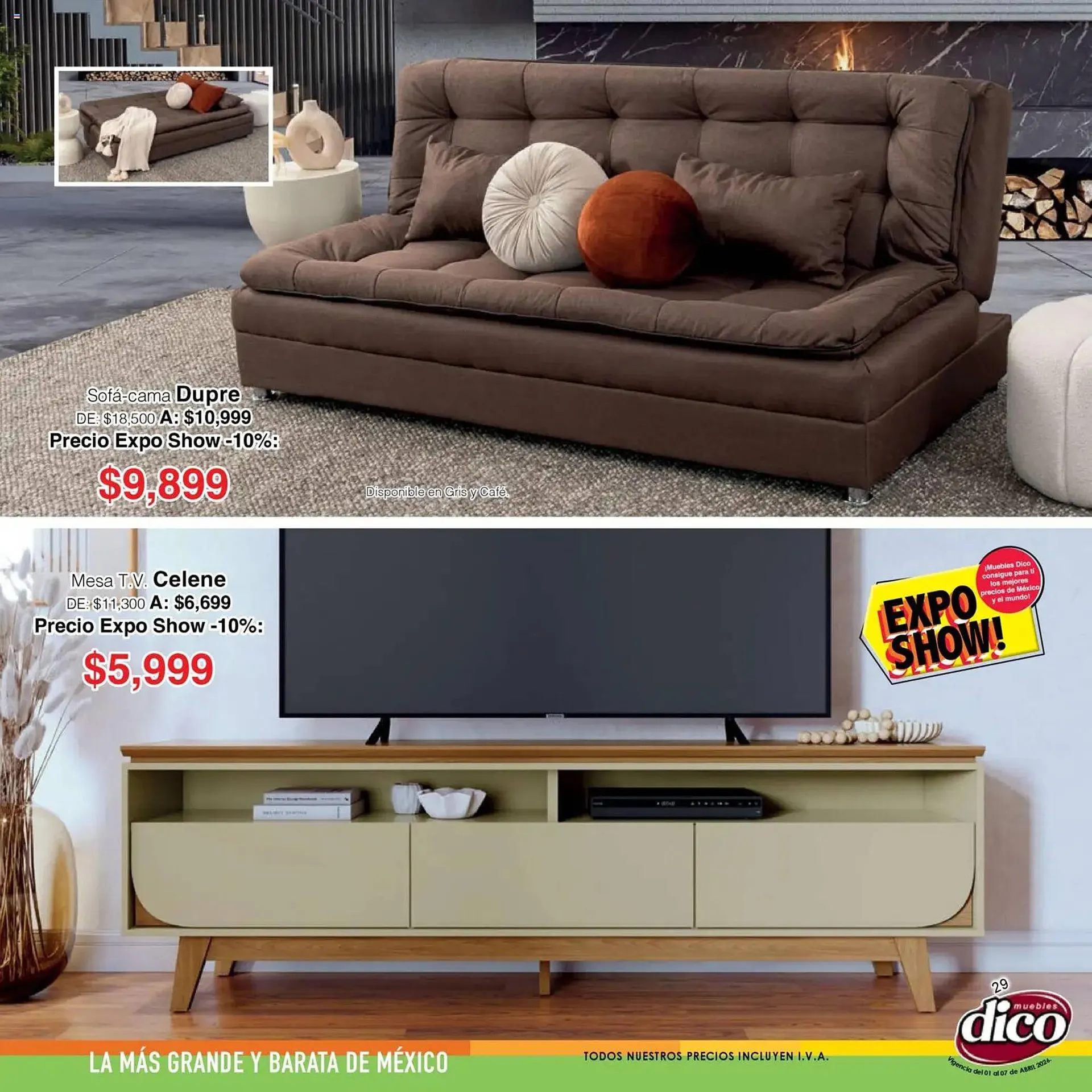 Catálogo de Catálogo Muebles Dico 1 de abril al 7 de abril 2026 - Pagina 29