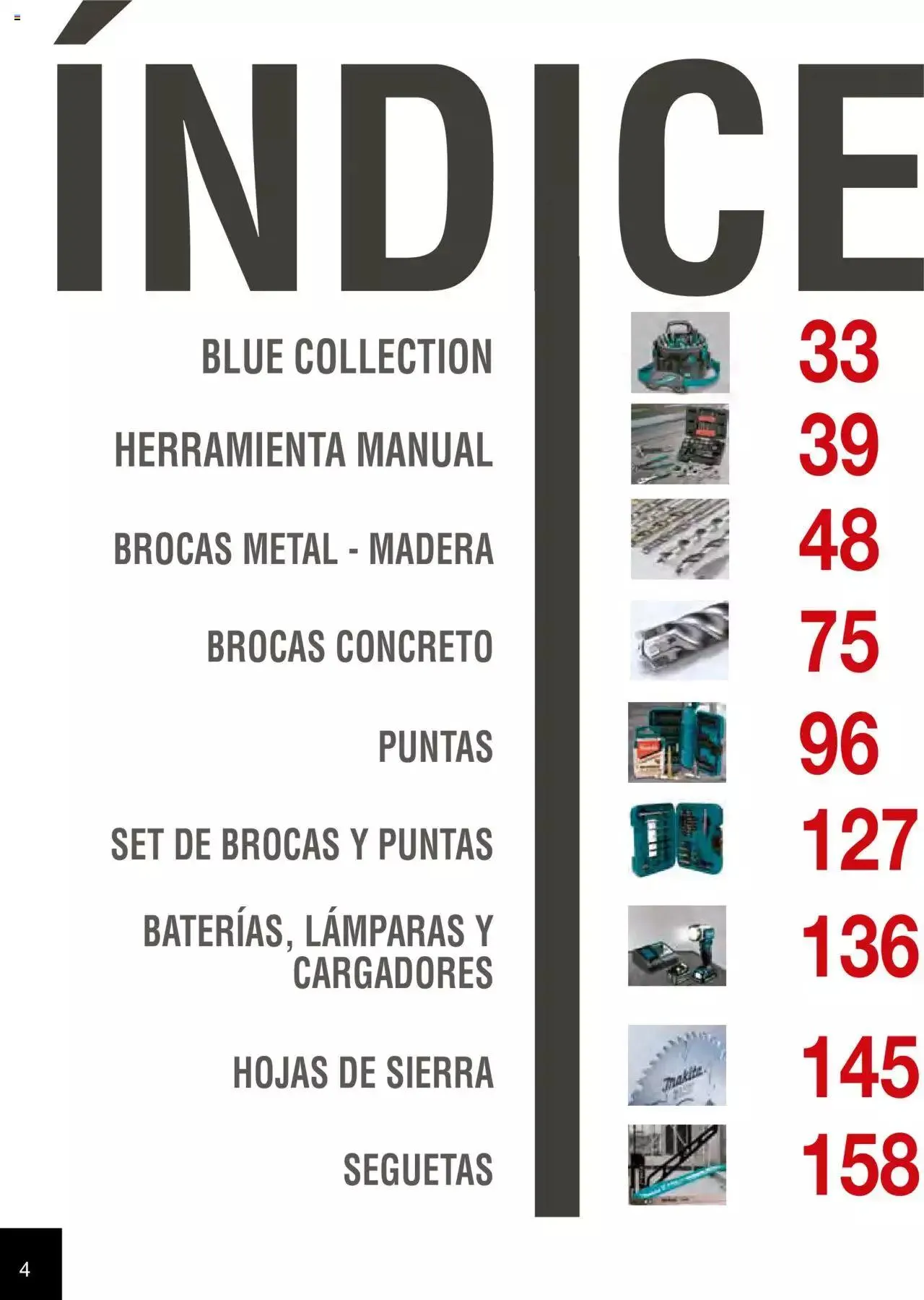 Catálogo de Makita Ofertas Accesorios 5 de septiembre al 31 de diciembre 2023 - Pagina 4