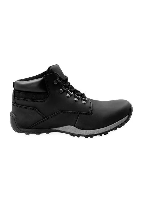 028632 Bota Casual Con Suela Antiderrapante Plantilla Anti Impacto Color Negro