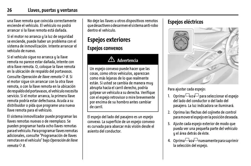 Catálogo de Chevrolet Corvette Stingray Manual del propietario 22 de enero al 31 de diciembre 2025 - Pagina 27