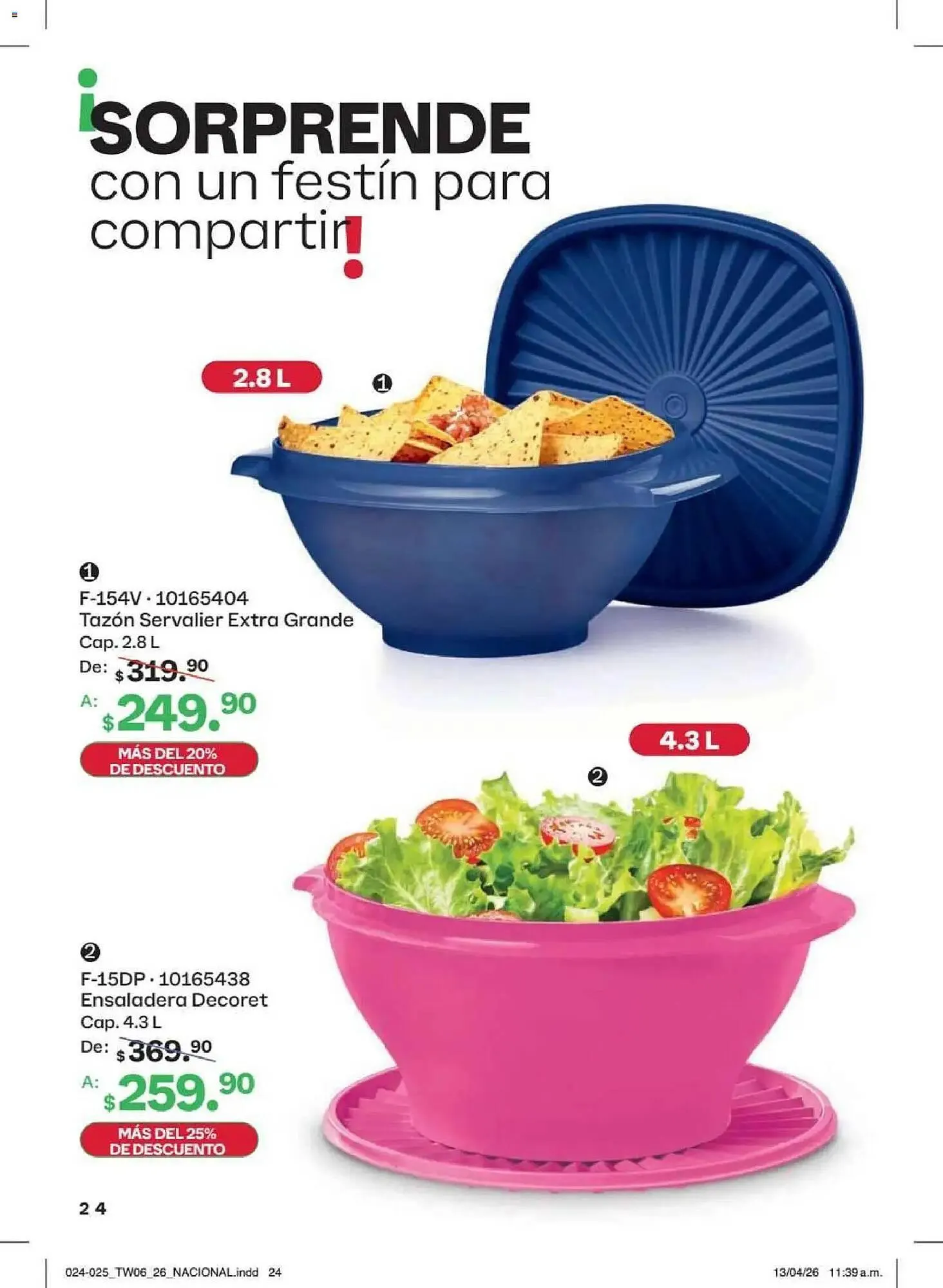 Catálogo de Catálogo Tupperware 18 de mayo al 14 de junio 2026 - Pagina 24