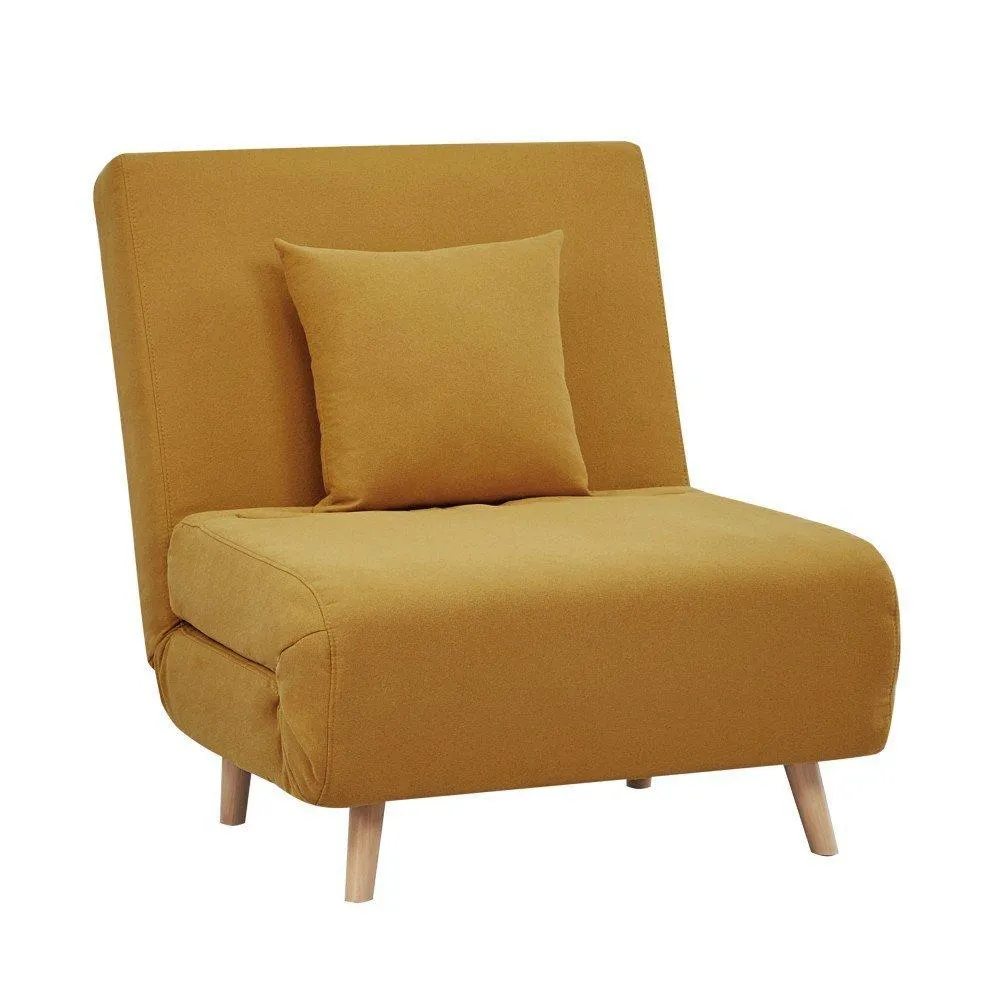 Chilly - Sillón estilo moderno convertible cama color amarillo
